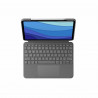 Funda para iPad + Teclado Logitech iPad Pro 11 iPad Pro 2020 11 Gris Qwerty Español QWERTY