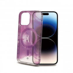 Funda para Móvil Celly iPhone 15 Pro Morado Transparente