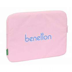 Funda para Portátil Benetton Rosa claro 34 x 25 x 2 cm