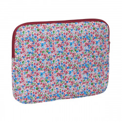 Funda para Portátil Nait Nait Flores coimbra burdeos Burdeos 34 x 25 x 2 cm