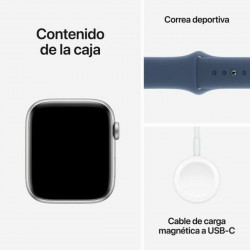 Smartwatch Apple Watch SE 1,78" Azul Plateado Ø 44 mm