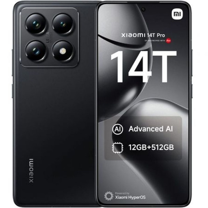 Smartphone Xiaomi 14T P 12-512 BK Octa Core 12 GB RAM 512 GB Negro 6,67"