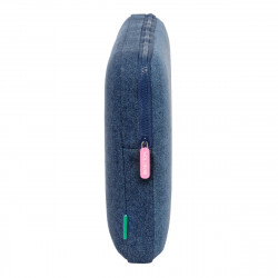 Funda para Portátil Benetton Denim Azul 15,6'' 39,5 x 27,5 x 3,5 cm